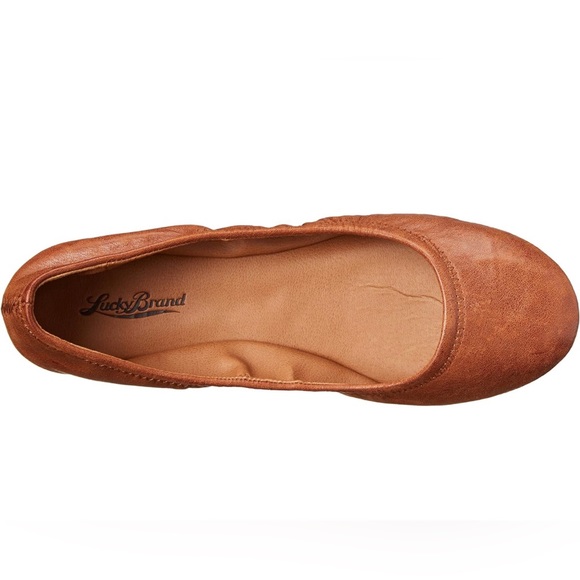 NIB Lucky Brand Women's Emmie Ballet Flat. Bourbon Tan color. Women size 6.5 - Picture 4 of 7